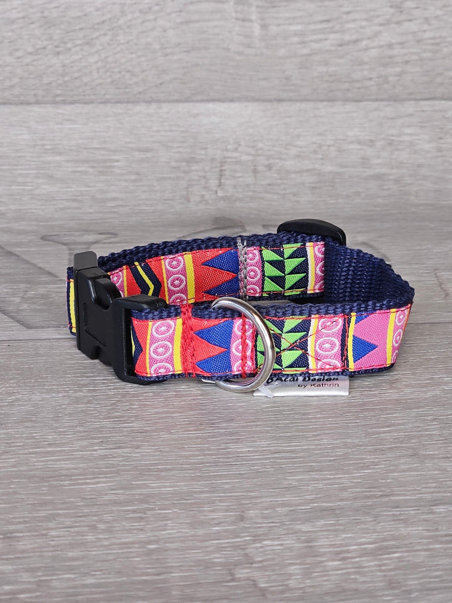 Halsband Afrikanische Vielfalt Halsumfang 20-29 cm - bacai-design.de