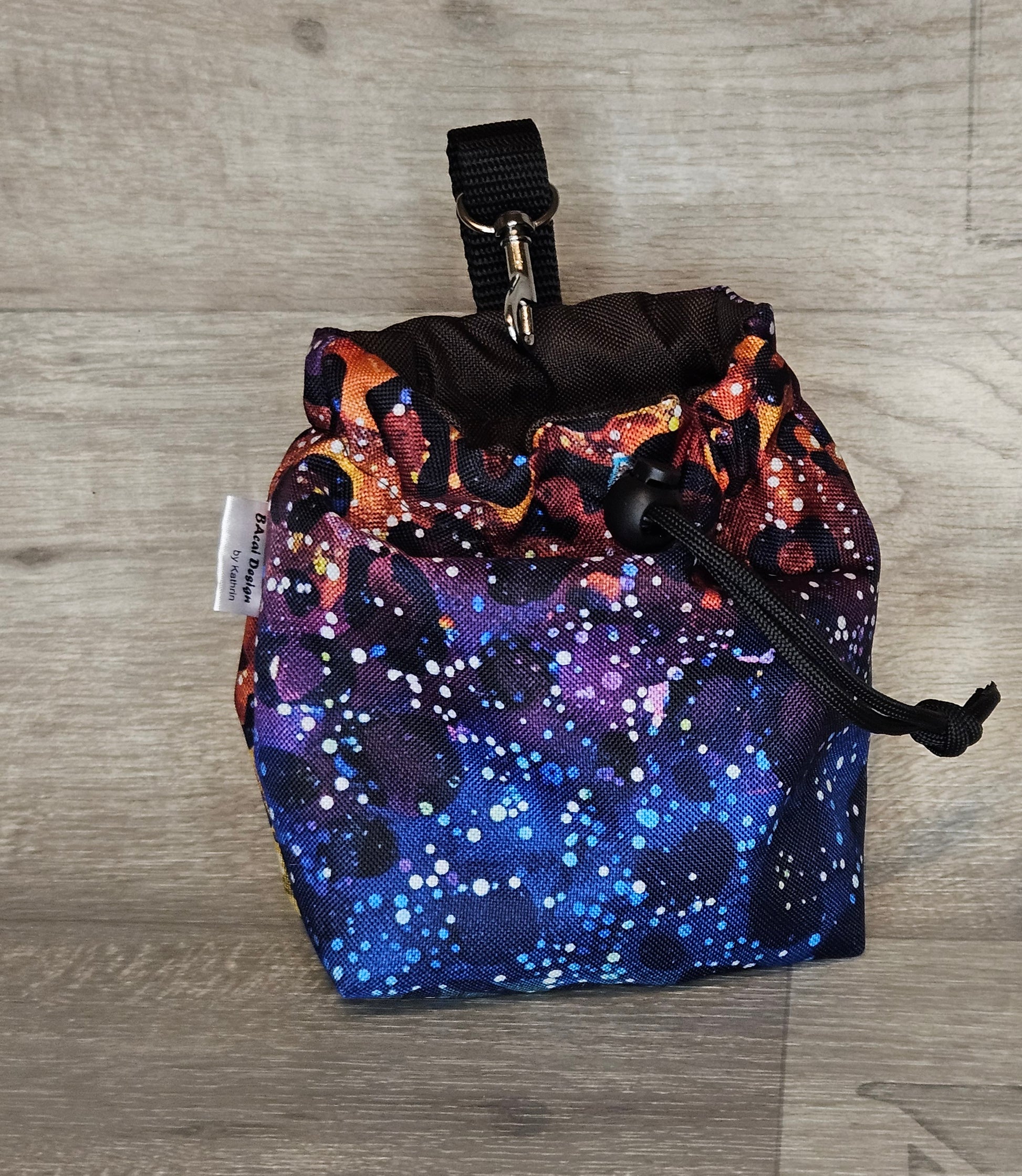 Snackbeutel, verschließbar, Außenfarbe mehrfarbig in Universum-Optik - bacai-design.de