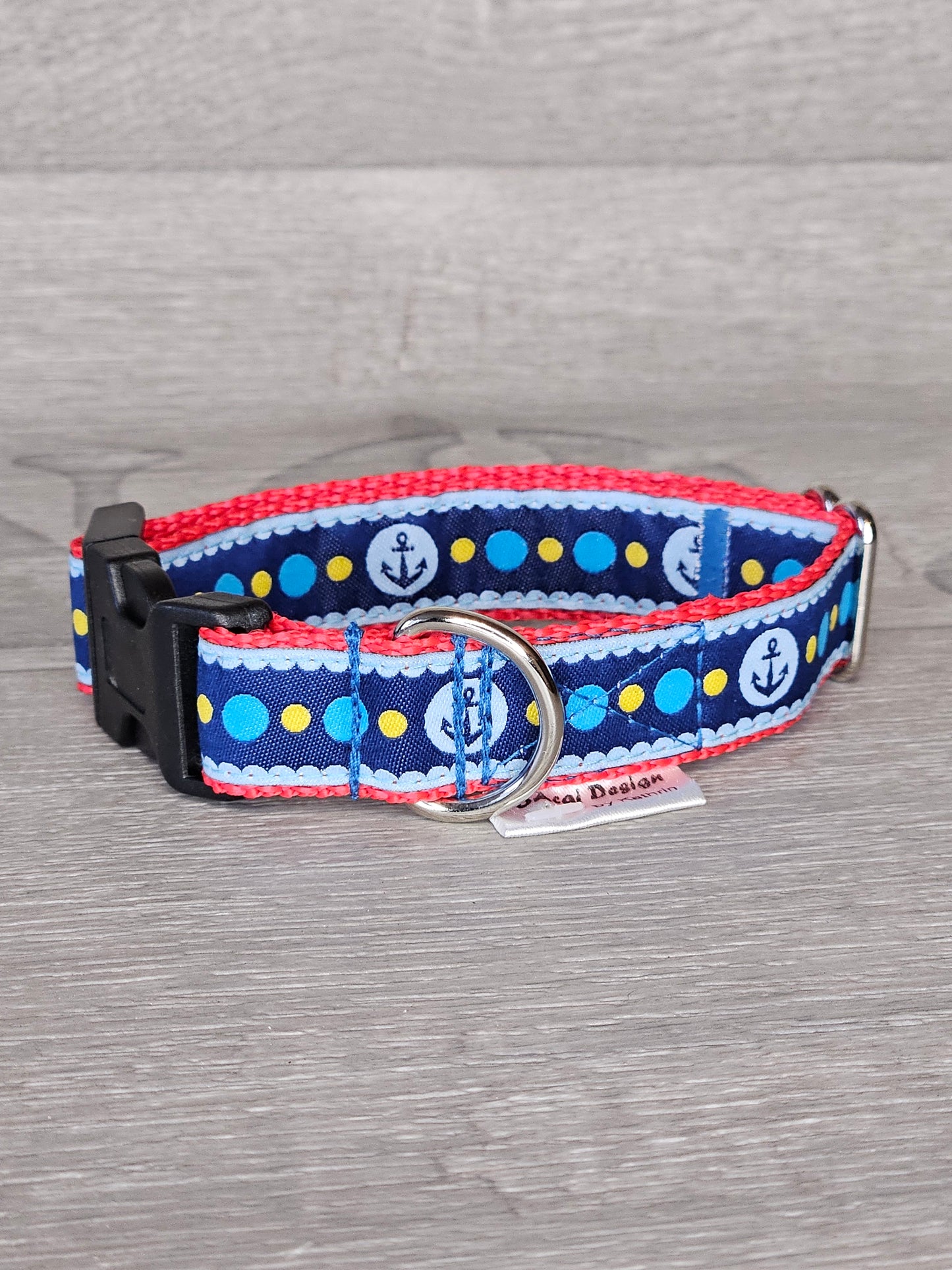 Halsband Ankerzauber Halsumfang 20-29 cm - bacai-design.de