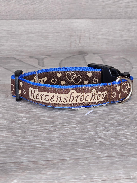 Halsband Herzensbrecher Halsumfang 20-29 cm - bacai-design.de