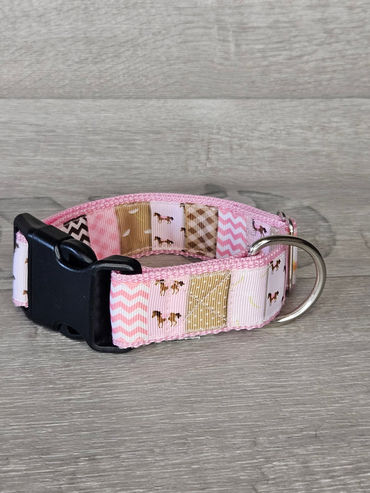 Hundehalsband CharmingPaws Halsumfang 27-40 cm, mehrfarbig, waschbar, verstellbar, handmade - bacai-design.de